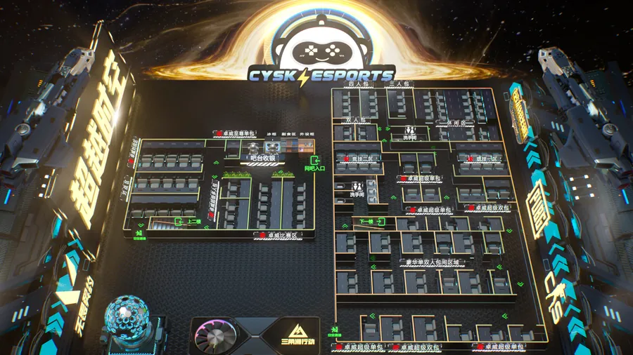 CYSK ESPORTS 双层 3D 机位图案例